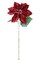 33" Poinsettia Burgundy– Artificial Holiday Glitter Décor Flower, Christmas Faux Plant for Home, Wreaths & Centerpieces, Set of 3